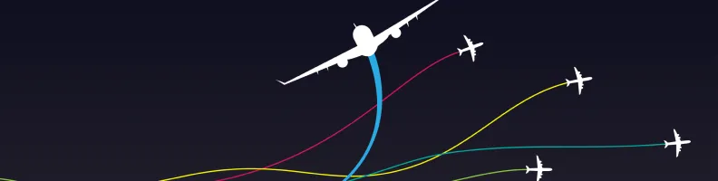 Mapping the Busiest Flight Paths Around the Globe